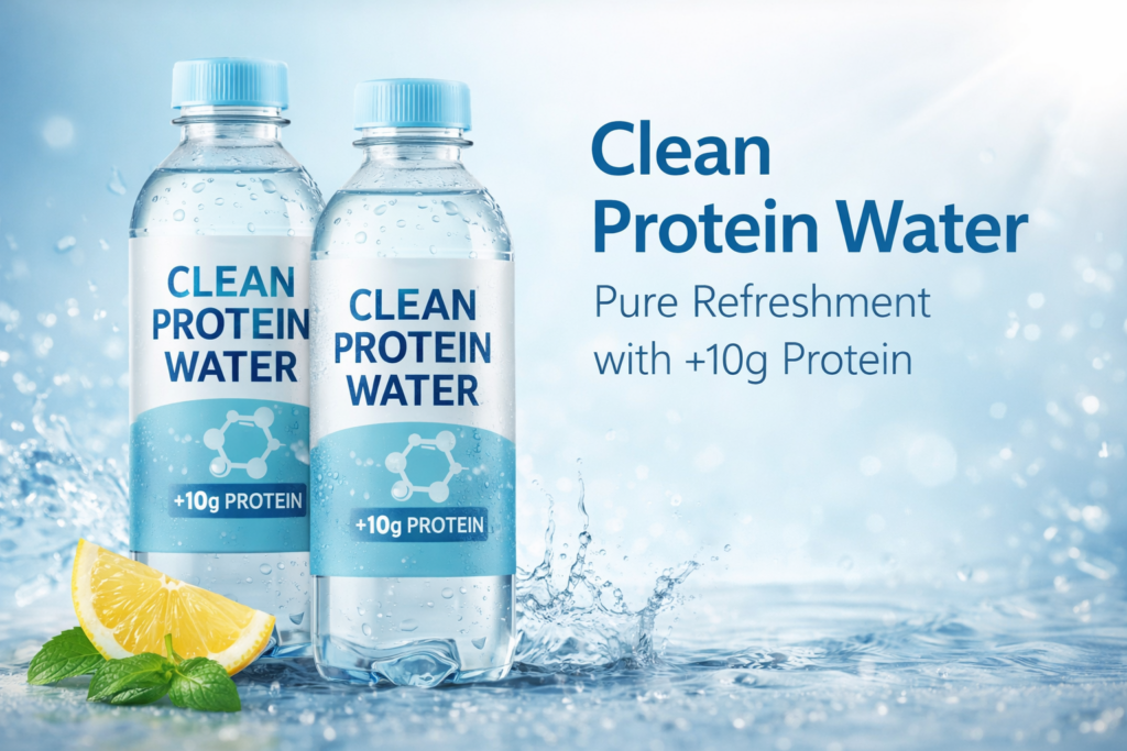 Clean Protein Water refreshing protein-infused water beverage